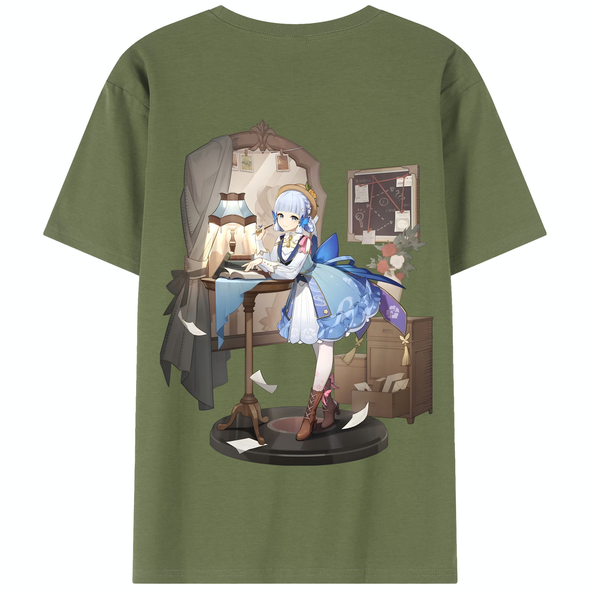 げんし神 神里綾華 神宮寺レン genshin Kamimiya Ren 綿100％半袖Tシャツ（背面プリント）